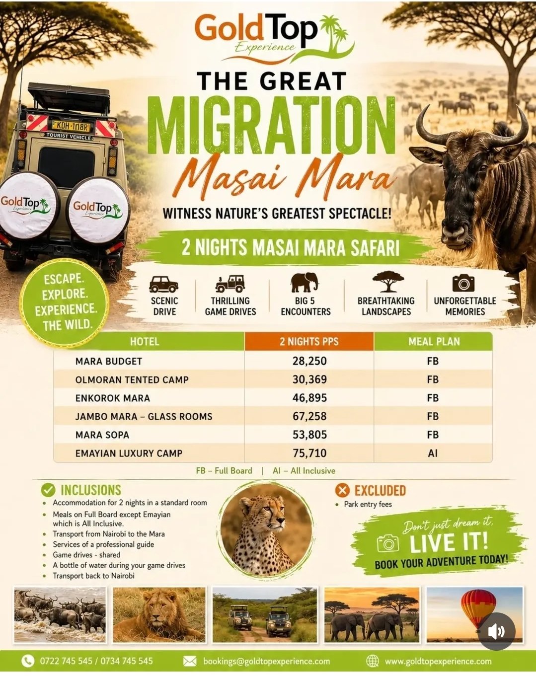 Maasai Mara flyer